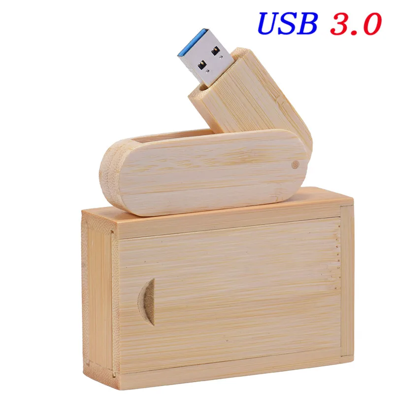 SHANDIAN USB 3,0 логотип на заказ Деревянный USB+ деревянный корпус, USB флешка Флешка 16 г 32 Гб карта памяти фотография свадебный подарок - Цвет: Bamboo