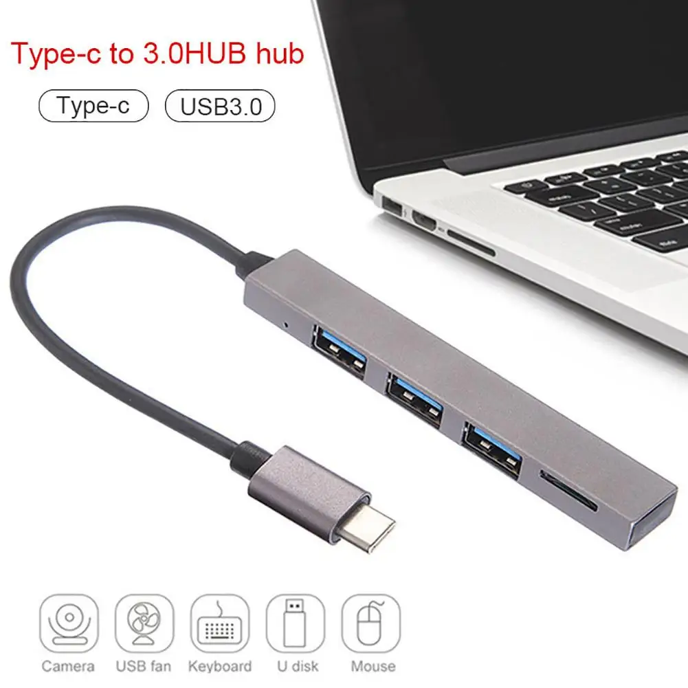 USB концентратор 5 в 1 USB 3,1 тип-c к USB 3,0 картридер слот концентратор адаптер для Pro USB 3,0 HDMI конвертер док-станция концентратор