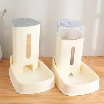 

Cats Dogs Automatic Gravity Food Feeder Dispenser Waterer Large Capacity Pets