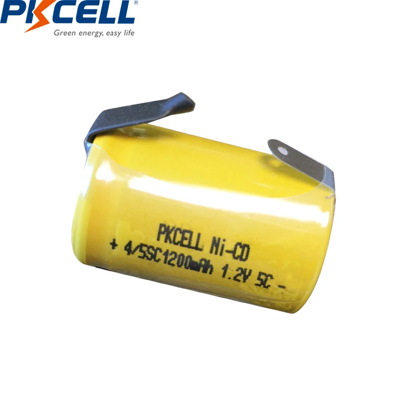 2/6/8/12 шт PKCELL 4/5SC 1200 мАч 1,2 аккумуляторы Ni-CD Ni Перезаряжаемые Батарея 4/5 SC подводная лодка C батареи с сварки вкладки для электрических инструментов