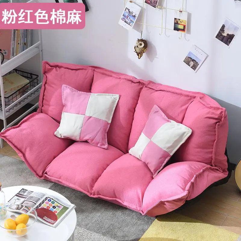 Европейский ленивый диван одноместный двухместный маленький диван-кровать простой складной сетчатый красный спальня балкон маленький диван татами - Цвет: style 10