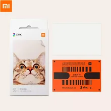 Xiaomi принтер фотобумага мини портативный для кармана «сделай сам» принтер стикер 20 шт/50 шт печать фотобумаги