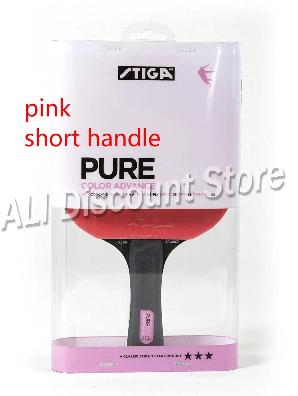 Stiga Pure Color Advance Series Table Tennis Racket 5 Ply Blade Double