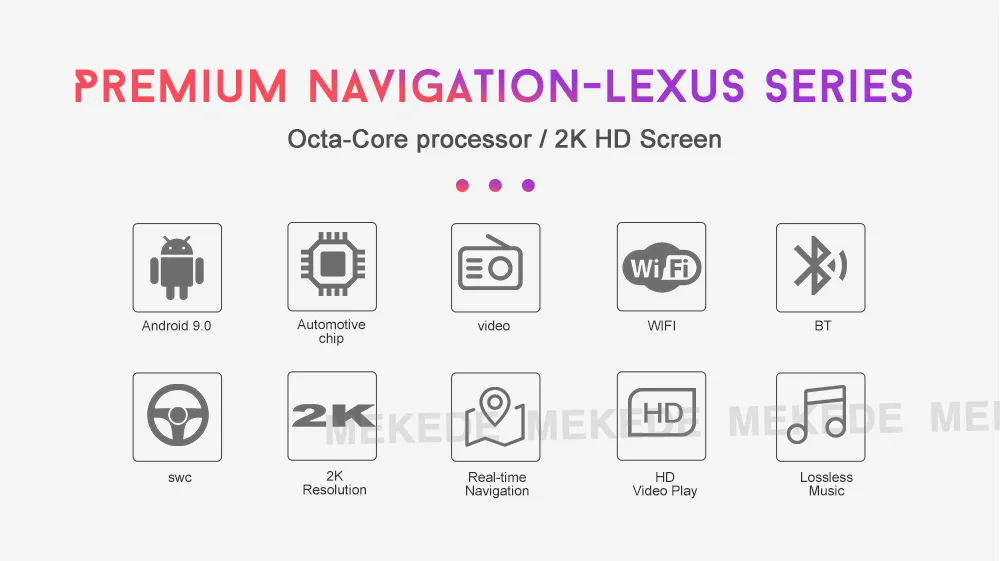 MEKEDE 8 ядерный 2+ 32G Android 9,0 10,25 дюймов Автомобильный dvd мультимедийный плеер gps навигация для Lexus NX 1080P HD видео