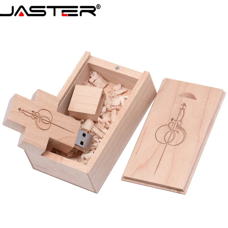 JASTER хит продаж креативный usb накопитель в виде деревянного Креста 2 0 флеш 4 ГБ 8 16 32