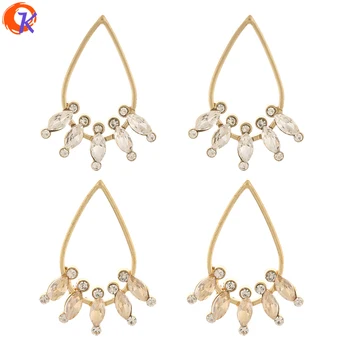 

Cordial Design 50Pcs 23*31MM Jewelry Accessories/Hand Made/Rhinestone Charms/Drop Shape/DIY Jewelry Making/Earring Findings