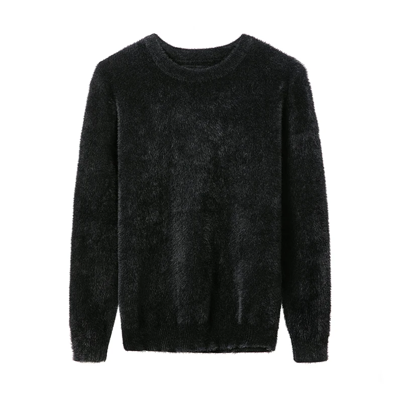 Onnestun Pullover sweaters Men Autumn Winter New Arrivals Slim Warm Faux velvet Sweater Men Fashion Casual Tops Simple Sweater