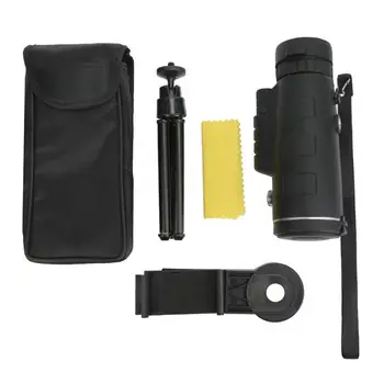 

High Quality 40x60 Outdoor Single-tube Telescope MonocularGreen Film Lens with Tripod