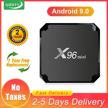 

X96 Mini Android 9.0 Smart TV Box QHDTV Arabic Germany Belgium Nederlands Almogic S905W Tv Box X96mini No App Included