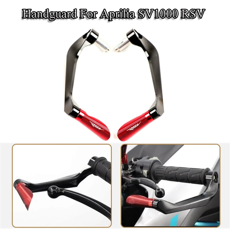 

Motorcycle Handlebar Brake Clutch Levers Protector Guard 22MM CNC Alumium Handguard Moto Parts Bike For Aprilia SV1000 RSV RS125