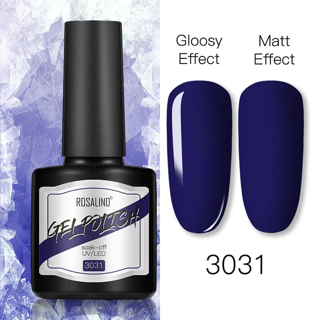 ROSALIND 8ml Gel Nail Polish Shiny Matte Effect Gel Polish For Manicure Nail Art Design Semi Permanent Painting Varnishes Gel RS17-3031