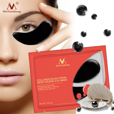 Pearl Eye Mask Anti Dark Circles Moisturizing Crystal Collagen Gel Remove Puffiness Eye Bag Anti Age Bag Eye Wrinkle Patch