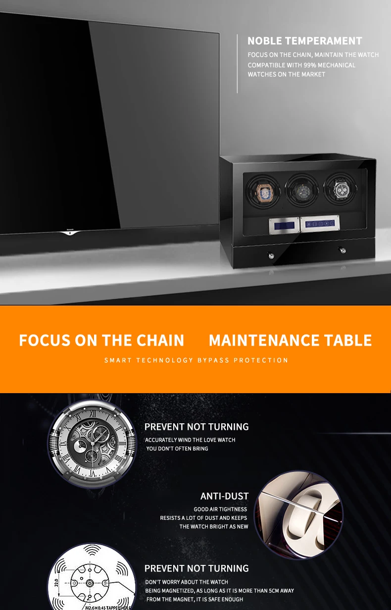 H2f76086b13f64627952b3955a581d1d5z Automatic Watch Winder 6 Slot Watches Safe Box Drawer Store Jewelry Quiet Japanese Mabuchi Motor Watch Storage Winding Boxes