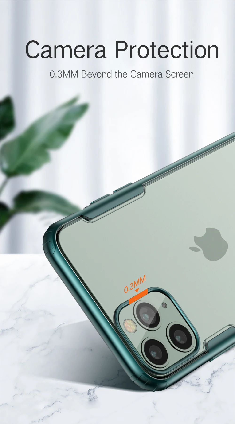 Противоударный защитный чехол для Apple iPhone 11Pro Max X XS Max XR защитный силиконовый из ТПУ объектив прозрачная задняя крышка
