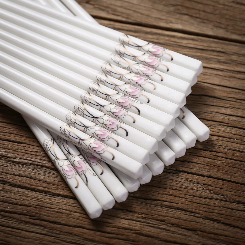 Новинка 5 парт/уп. керамические палочки для еды сине белые фарфоровые