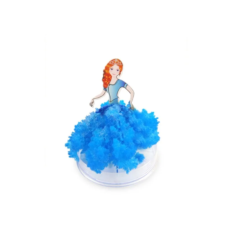 blue dress Blossom Рождественская елка магический трюк игрушки для детей взрослых девочка мальчик образовательный год бумага подарок наука физика эксперименты - Цвет: blue dress