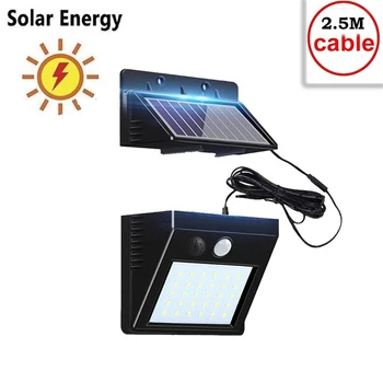 

Outdoor 30 LED Solar Light Waterproof Auto PIR Motion Sensor Solar Wall Light Adjustable Solar Lamp For Garden Lighting indoor h
