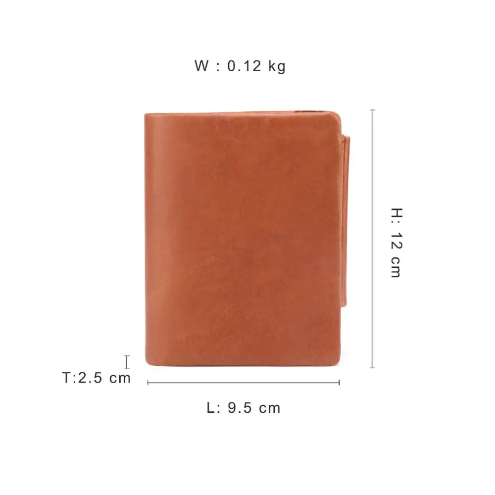 JOGUJOS Men Genuine Leather Wallet RFID Credit Card Holder Purse Zipper&Hasp Male Wallet Business Coin Purse Portomonee For Man