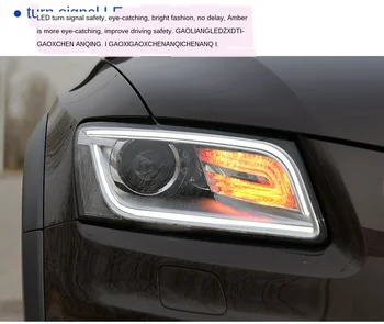 

For 09-18 Audi Q5 Headlight Assembly Modified Led to New Daily Light Lens Matrix Headlight Q5L