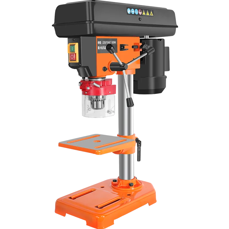 AC220V 500W гироборд с колесами 8 дюймов многофункциональный небольшой Настольный сверлильный станок, 5-ступенчатая регулирование скорости, лазерное позиционирование, сверла по металлу