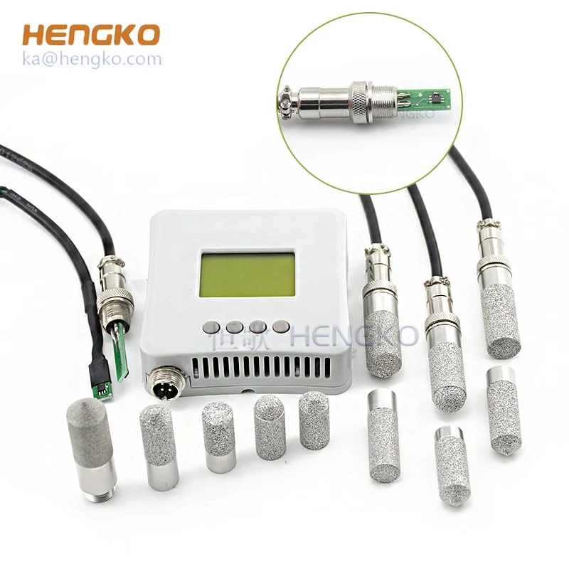 

High precision soil moisture SHT21 probe digital temperature humidity sensor with sintered enclosure