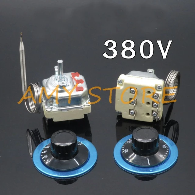 AC 220V 16A 30-110/50-300 Ofen Temperatur Schalter Thermostat Zifferblatt  Celsius Keramik Basis Thermostat Wasser Heizung thermostat - AliExpress