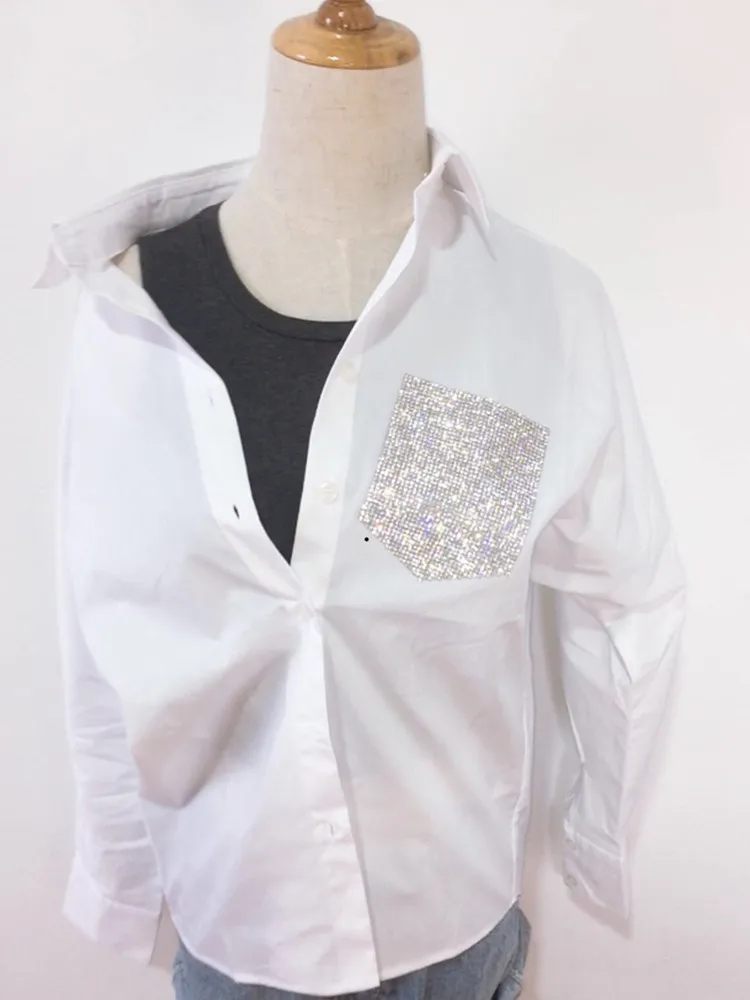 Crystal Rhinestone Pocket Patches DIY Motif Iron on Applique Badge For Heat Transfer Clothing Shoe Bag Sticker | Дом и сад