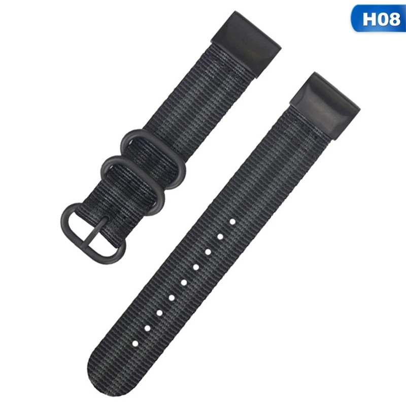 Нейлоновый ремешок для часов Quick Fit 26 мм/22 мм для Garmin Fenix 5/5 Plus/Fenix 5X/Fenix 3/D2 Delta PX