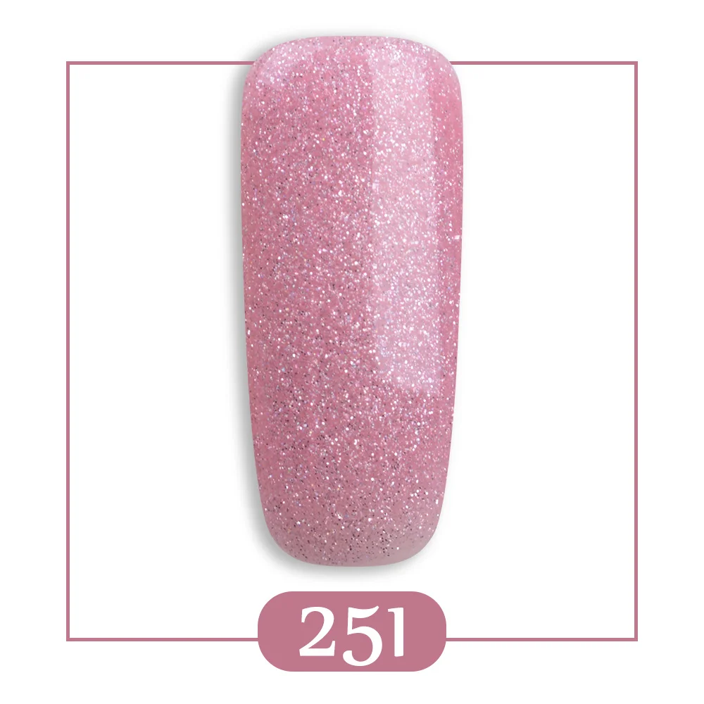 RS Гель-лак для ногтей № 134+ 251 телесный Розовый Блестящий Гель-лак для ногтей маникюр 15 мл - Цвет: 251