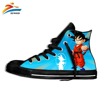 

Dragon Ball Shoes Super Saiyan Dragonball Z Dbz Son Goku Shoes Japan Vegeta Anime Men/Boy 3D Printed Vulcanized Shoes