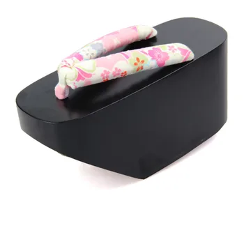 

Mazefeng 2020 Cosplay Geta Cartoon Katanagatari Riyunna Cos Japanese Clog 10CM Thick Bottom and High Black Sky Blue Cosplay Shoe