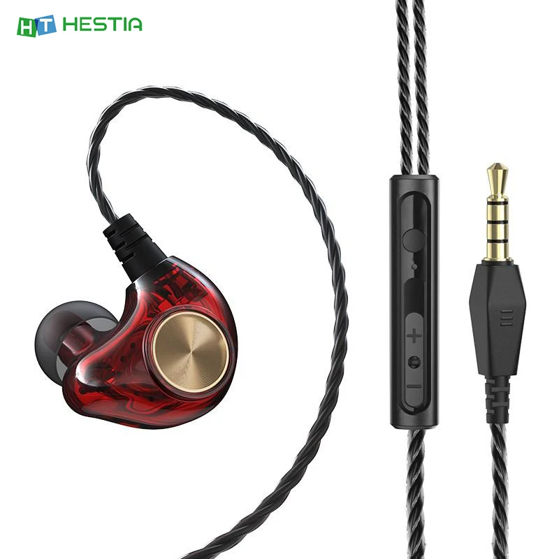 

K1 in-ear sports HIFI universal subwoofer 3.5mm wired mobile phone earphone auriculares earbuds fone de ouvido three color