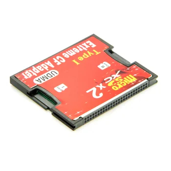 

MicroSD Micro SD or Dual Slot TF or to Type I Compact Flash Card CF Reader Adapter for Nikon Cannon Camera