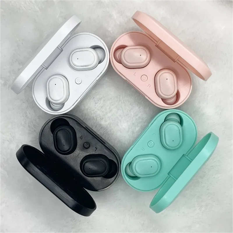 Free shipping Macaron TWS M1 Bluetooth 5 0 earbuds movement With portable charging compartment Wireless mini earphone