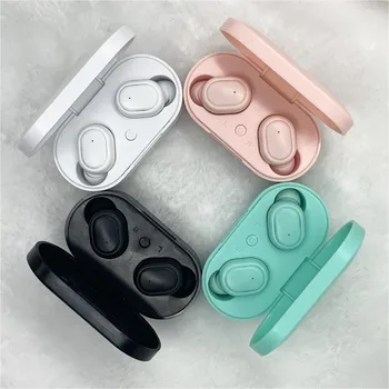 

Free shipping Macaron TWS-M1 Bluetooth 5.0 earbuds movement With portable charging compartment Wireless mini earphone