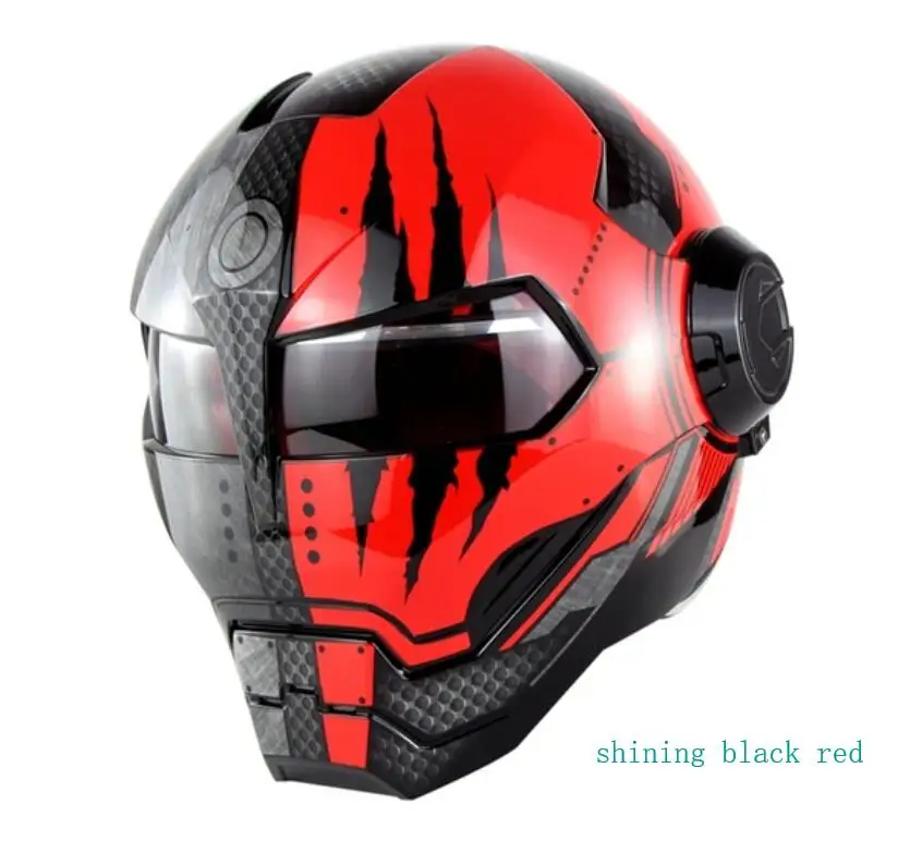 Мотоцикл Ironman робот стиль безопасности мотоцикла Casco мотокросса Capacete Monster Casque DOT одобрение Soman 515 шлем безопасности - Цвет: R8