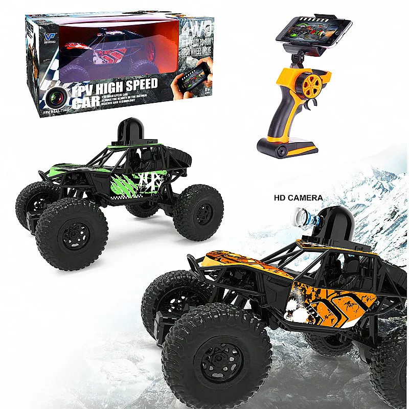 

HD Aerial Photography Cross-Country Climbing Car 720pwifi Camera Remote Control Car Children's Toy Car RC