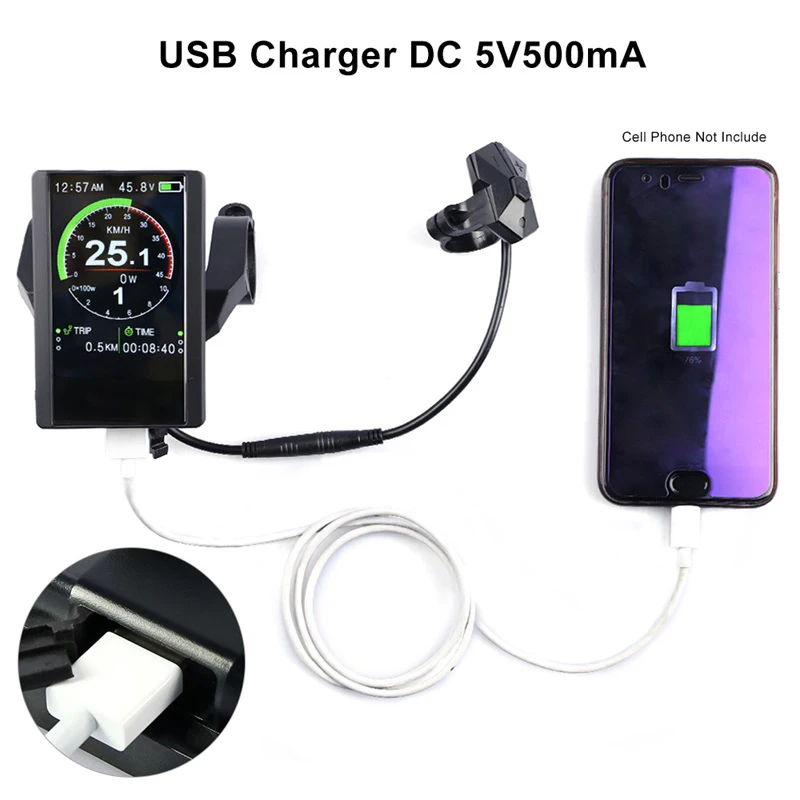 Качественный красочный экран для электровелосипеда P850C для Bafang Bbs01B Bbs02B Bbshd Mid Motor