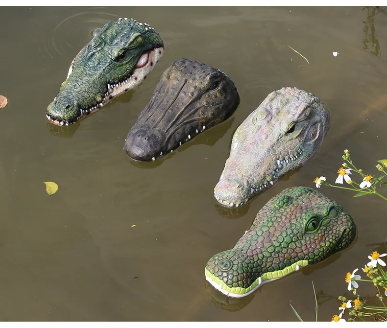 Креативная плавающая статуя крокодила-бегемота из смолы, страшная статуя, украшение для садового пруда для дома, сада, Хэллоуина, украшение для декора