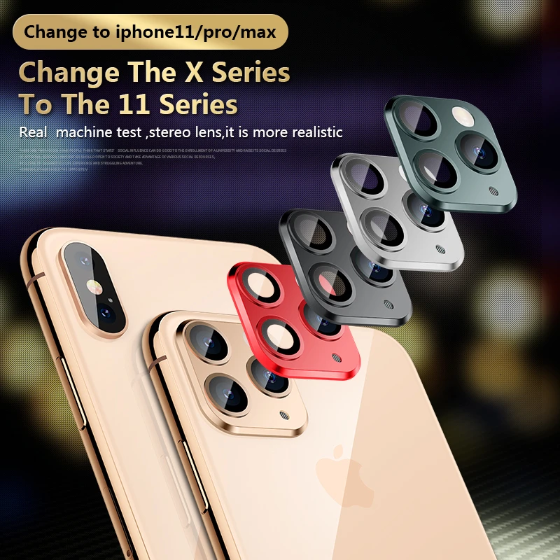 Роскошный металлический чехол для объектива камеры для iPhone 11 Pro MAX, защитный чехол-кольцо для iPhone X XS MAX XR, защитный чехол для камеры