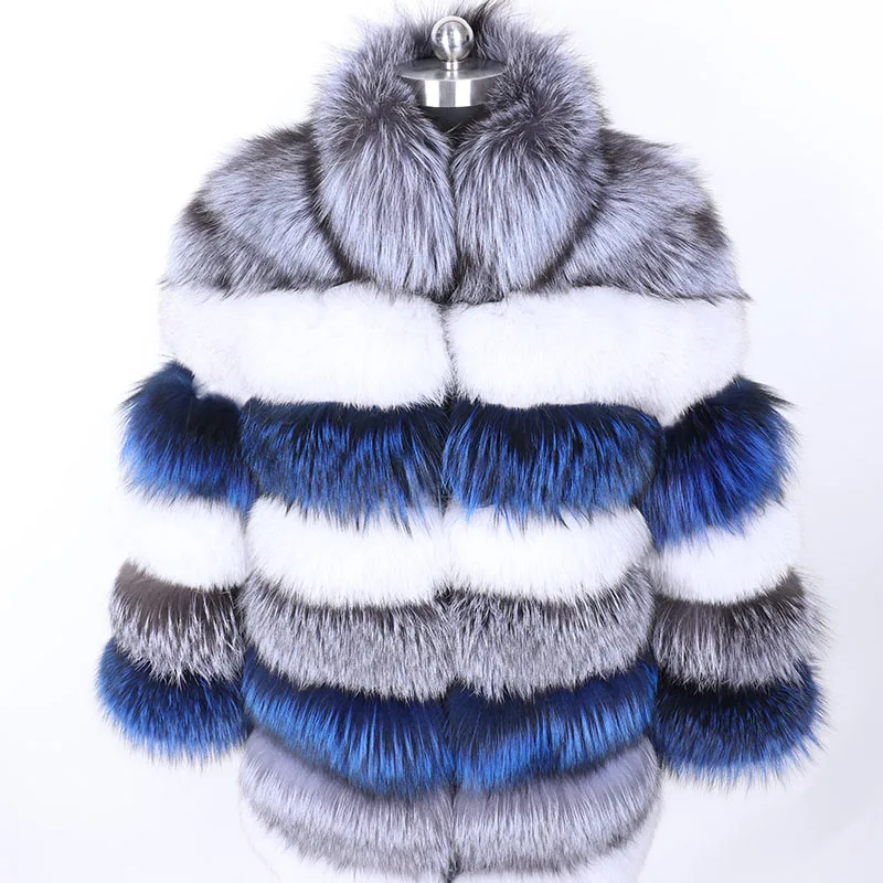 Толстая теплая парка, новая модная шуба из натурального меха, зимняя женская шуба из натурального Лисьего меха, модная верхняя одежда, шуба из лисы
