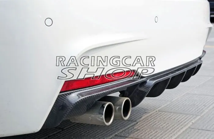 P Style REAL CARBON FIBER REAR DIFFUSER FOR BMW F30 3-SERIES SEDAN M-TECH M-Sport BUMPER 320i 328i