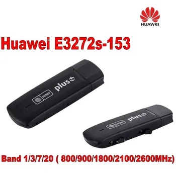

Unlockedunlocked huawei e3272s-153 4G 150mbs LTE USB Stick Fdd 800/900/1800/2100/2600 plus 2pcs CRC9 antenna with SIM card slot