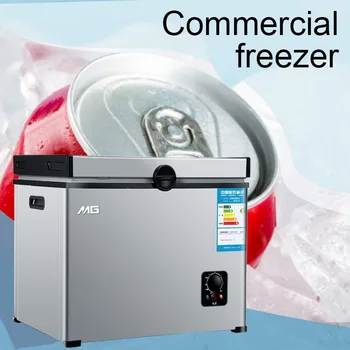 

220V/120W Household frozen horizontal freezer Commercial large capacity freezer Single temperature cold storage cabinet