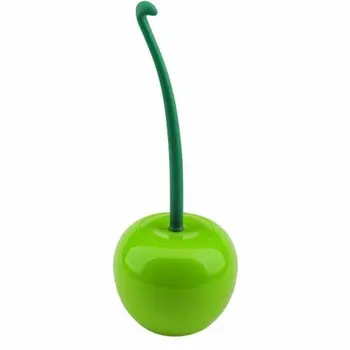 

Cute Cherry Shape Toilet Brush Durable Toilet Brush Cover Brush Wire Holder Set Cherry Toilet Brush Creative Famliy Essential