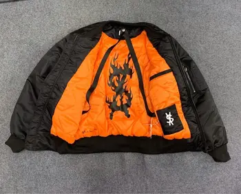 

20SS Travis Scott Ksubi Reflective Bomber Jackets casual cotton zippered high quality jackets men women Travis Scott jackets