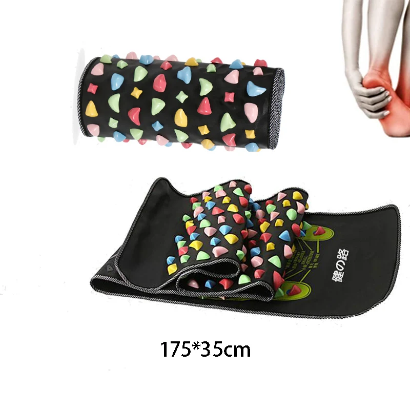 Acupuncture Massage Pad Walk Stone Foot Massager Cushion Shakti Mat Foot Massage Reflexology Relax Body Pain Health Care Square