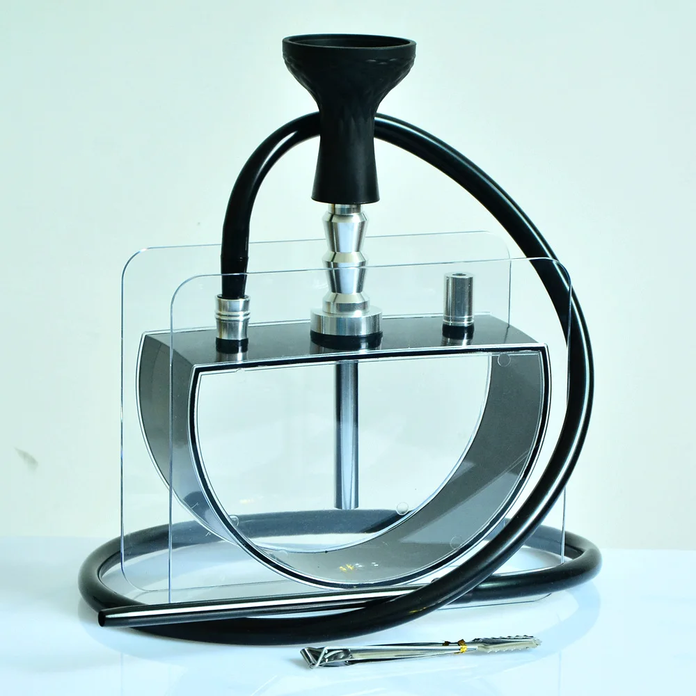 Набор акриловых кальянов для труб кальян с силиконовой чашей Sheesha металлические