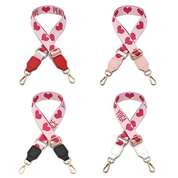 

Adjustable Bag Straps Nylon Pink Belt Bag Strap Hanger Handbag Accessories for Women Decorative Obag Handle Ornament