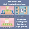 Wooden Ten-Frame Math Toys Preschool Math Manipulative Number Sense Counters Kids Montessori Activity Toys Early Education Games 4
